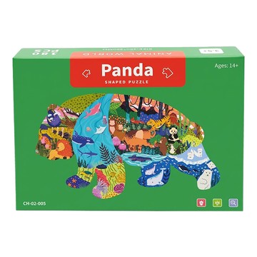 兒童拼圖 300g  熊貓  180片  1盒