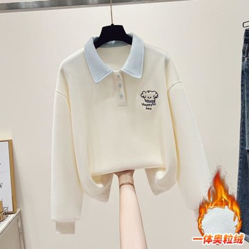 12歲女大童加絨加厚衛衣15初中學生13少女孩打底衫秋冬季上衣服