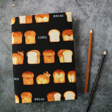 【柯基吐司】 書衣 書套 布書衣 可調式書衣 手工書衣