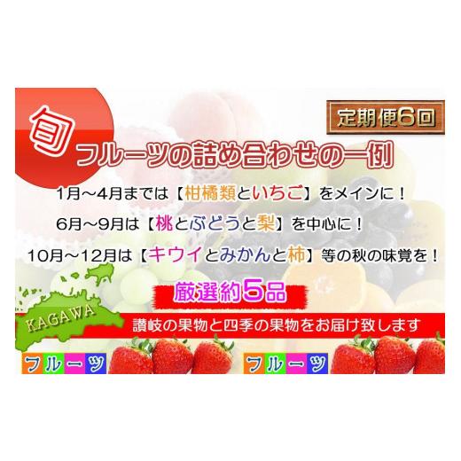 ふるさと納税 香川県 坂出市 ＜産直あきんど＞厳選フルーツの詰め合わせ［計6回連続お届け便］