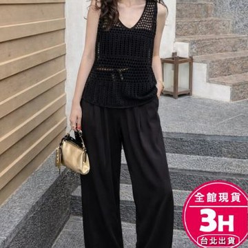 【梨卡】隔日到貨 女裝 罩衫 背心 上衣 鏤空針織 無袖背心 吊帶背心 外搭罩衫 海邊罩衫 百搭JR080【現貨24H】