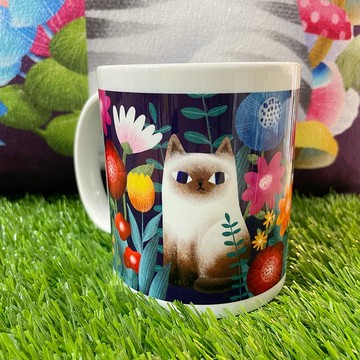 【Flora原創設計】花喵 | 11.oz 馬克杯