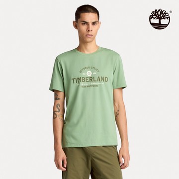 男款淺綠色休閒短袖T恤|A6BBCEC6