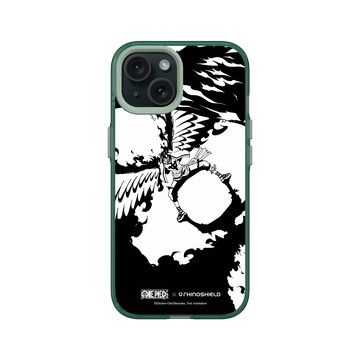 iPhone 15 Clear 憂墨綠 - 航海王 One Piece - 復刻系列-不死鳥馬可