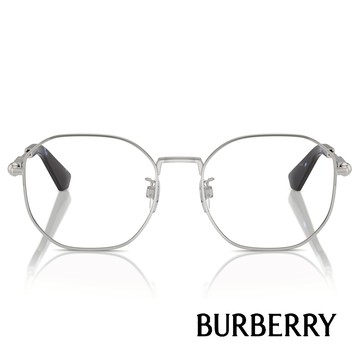 BURBERRY 光學眼鏡 B1387-D 1005-56mm 金屬多邊方框 - 金橘眼鏡