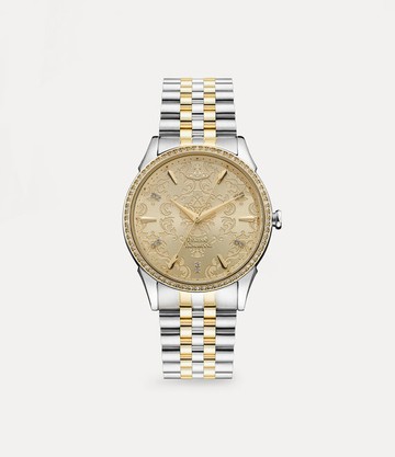 Vivienne Westwood Wallace Watch Gold / Silver Swarovski Crystals / Stainless Steel Women