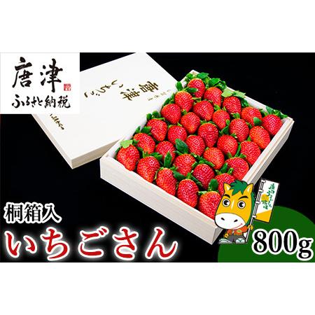 ふるさと納税 『予約受付』佐賀県唐津市「いちごさん」桐箱 800g いちご 苺 イチゴ 桐箱 ギフト 佐賀県唐津市