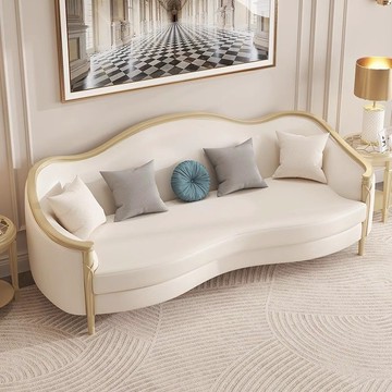 免運附發票 熱銷 超低價 工廠直銷 美式輕奢實木沙發大小戶型客廳現代簡約歐式高端別墅法式真皮沙發 出貨快CH1907