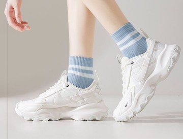 襪子運動短襪中短筒純棉吸汗透氣女士船形襪短襪中筒襪休閒春夏季新款