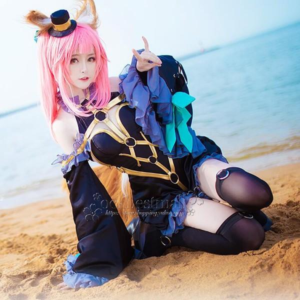 Fate EXTRA 風 玉藻の前 コスプレ衣装 ウィッグ cosplay アニメ