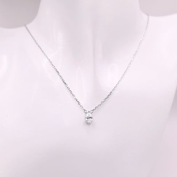 SWAROVSKI 施華洛世奇 Stilla 鏈墜 水滴單鑽項鍊 鍍白金色