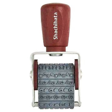 Shachihata 寫吉達 古川紙工聯名迴轉印章 MY BIYORI 4.5mm x 32mm  紅色  1個