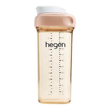 hegen 金色奇蹟PPSU多功能方圓型寬口水瓶 2.0  330ml  1個  嫣粉