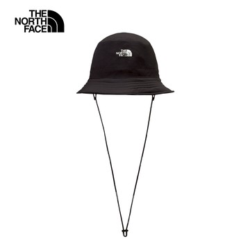 The North Face北面男女款黑色UPF防曬漁夫帽｜8DH1KX7