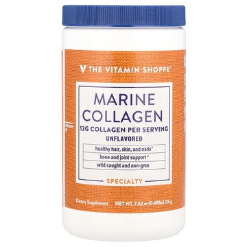 The Vitamin Shoppe, 海洋膠原蛋白，原味，7.62 盎司（216 克）