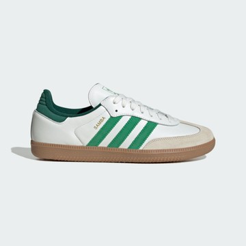 Adidas 愛迪達 Samba OG [JI3202] 男 運動休閒鞋 復古鞋 德訓鞋 舒適 穿搭 白綠