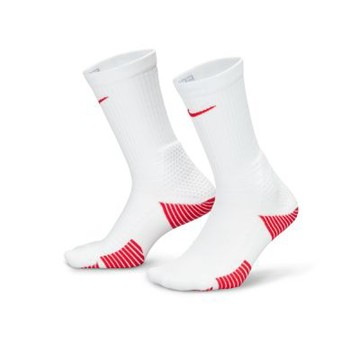 NIKE 襪子 中筒襪 運動襪 3雙組 U NK ELITE CUSH CREW 1PR 白紅 HM0285-101 (3127)