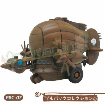 真愛日本 18121300023 跑跑手作迴力-戰艦飛艇 天空之城 宮崎駿 戰艦 飛艇 迴力車 交換禮物 玩具 聖誕禮物