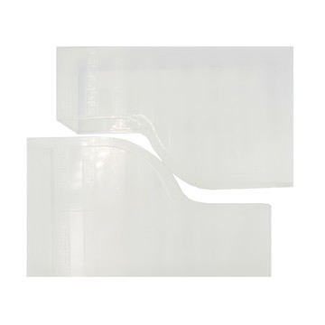 mohe 木暉居家 L型瓶罐收納架 Set 2入 磨砂透明 冰箱收納盒 書架  1組