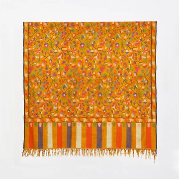(現貨)克什米爾經典花卉圖騰頂級手織卡尼Hand Woven Kani