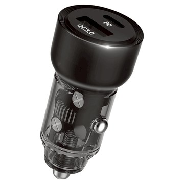 ANBORTEH 安伯特 車用快充 PD + QC3.0 水晶黑  1個  2孔