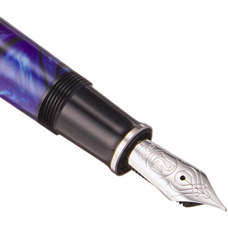 筆記具 ペリカン 万年筆 EF 極細字 ブルーデューン スーベレーン M805 吸入式 限定 正規輸入品