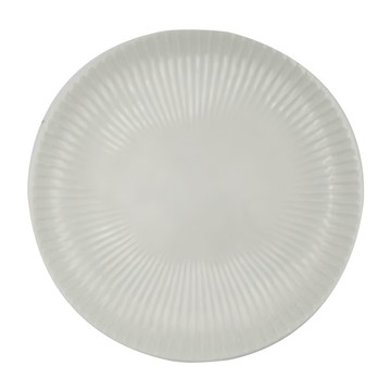 TAMAKI 放射白釉十草10寸皿  28.5 x 3.5cm  白色  1個