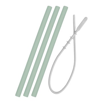 好好喝矽膠吸管3入組-抹茶綠