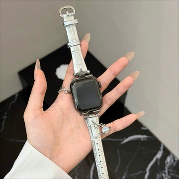 土星掛墜真皮錶帶 適用iwatch11錶帶 Apple watch全系列錶帶 蘋果錶帶