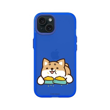 iPhone 15 Clear 激光藍 - 柴語錄 Shiba Says - 一碗不夠吃兩碗!