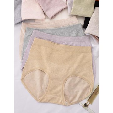 無縫莫代爾彩紗內褲女高腰大碼胖MM包臀款式無痕一片式三角褲衩頭