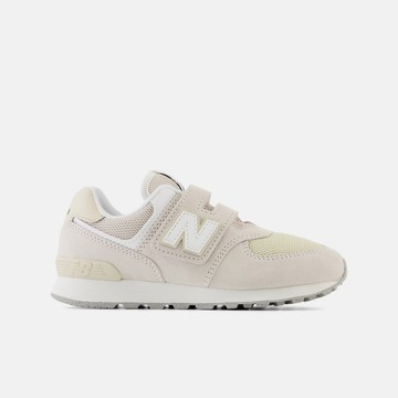 New Balance 574 系列 中大童 休閒鞋 米白