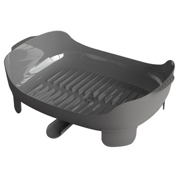 tof加寬餐具瀝水架1層  1層  深灰色  1個