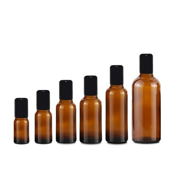 ANDZEN 5ml~100ml茶色玻璃滾珠瓶+瓶蓋+滾珠頭(滾珠瓶/分裝瓶/隨身瓶/茶色玻璃瓶)