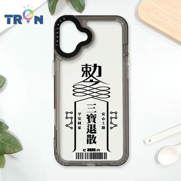TRON IPhone 16 PLUS 現代符咒三負能量退散順利 防摔太空載具殼 透黑 軟硬 手機殼