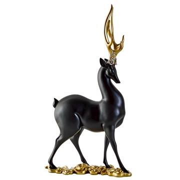 新中式創意鹿玄關擺件客廳電視柜現代簡約家居裝飾品喬遷新居禮品