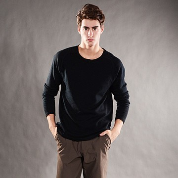 【JORDON】男款圓領美利諾羊毛保暖衣739