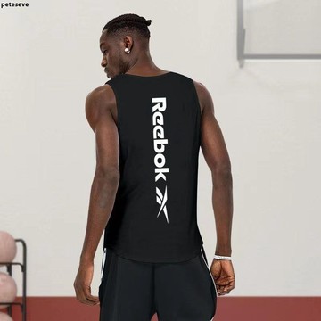 【PETESEVE】男士背心 REEBOK 銳步 速干背心 潮流坎肩 跑步訓練 寬鬆 韓版 衛衣 無袖背心 運動背心男