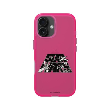 iPhone 16 Clear 粉漾桃 - 迪士尼-星際大戰 Star Wars - Spaceship Logo-經典