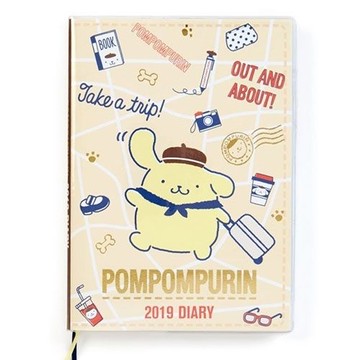 【震撼精品百貨】2019年曆~布丁狗 2019日誌本(B6方格-快樂旅行)#31401