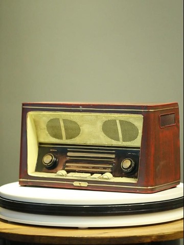 復古鐵藝收音機模型創意咖啡廳書柜酒吧裝飾品擺件影樓拍攝道具