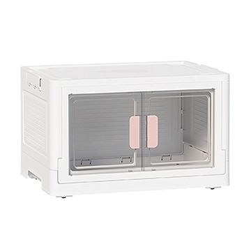 新款加大雙開折疊收納箱 30 x 36 x 50cm  粉色  1個