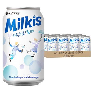 LOTTE 樂天 CHILSUNG BEVERAGE 優格風味碳酸飲  340ml  24罐