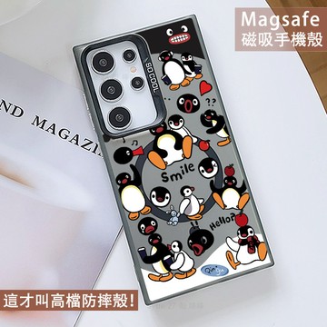 Magsafe磁吸手機殼 滿屏企鵝 保護殼 適用 A17 A56 A36 A26 A16 A55 A35 A15 A25