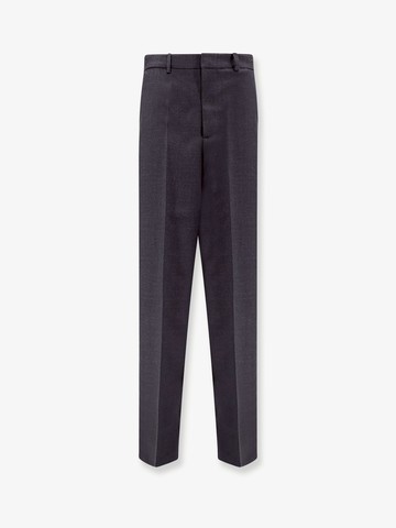 Wool trouser with gucci embroidery - GUCCI - gender_Woman