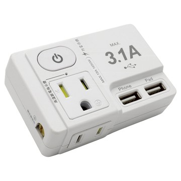 安全達人 按壓式 1開2插 PD 20W+USB插座 3孔+2孔  8.3cm  R-81PLC  1個