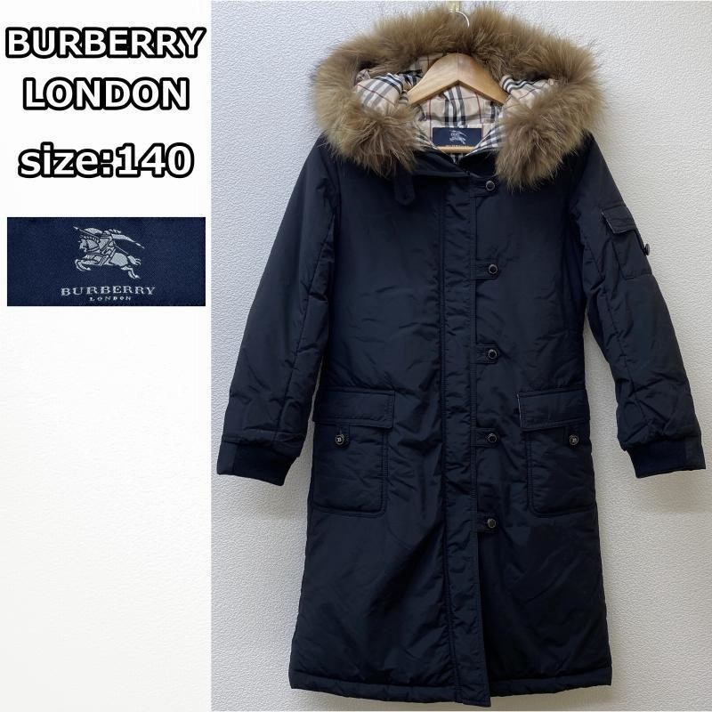 Burberry 低 子ども ダウンコート ネイビー 140