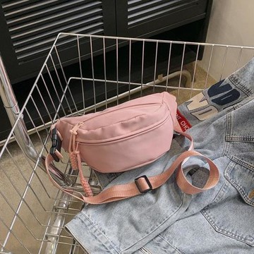 輕便帆布小包包女2025春新款簡約單肩后背包男運動胸包休閑斜挎包