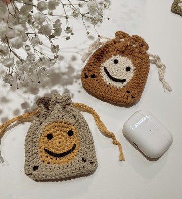 微笑束口袋/耳機包