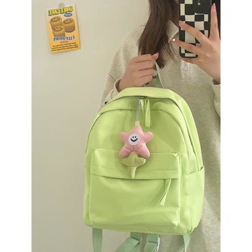 極簡風純色大學生迷你可愛小背包逛街女孩出游小巧書包小眾雙肩包